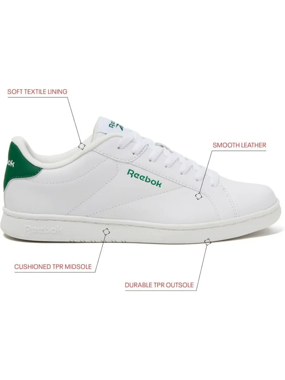 Men's White Green Tennis Shoes Casual Lace Up High Top Athletic Running Sneaker
